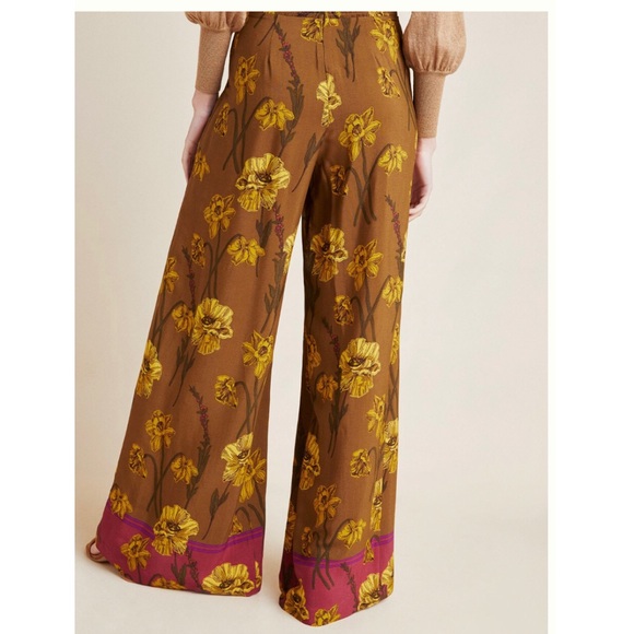 NWT Anthropologie “Maeve” Terrance Floral Pants - Picture 2 of 8